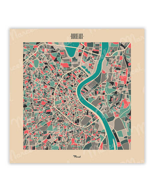 BORDEAUX "Mosaic Plan" poster