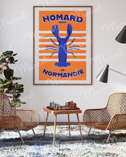 Affiche Homard de NORMANDIE