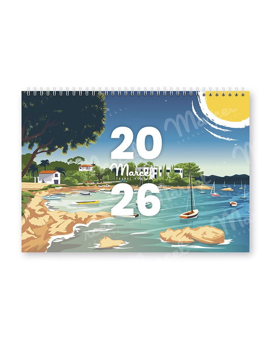 Calendrier 2026 "CÔTE D'AZUR"