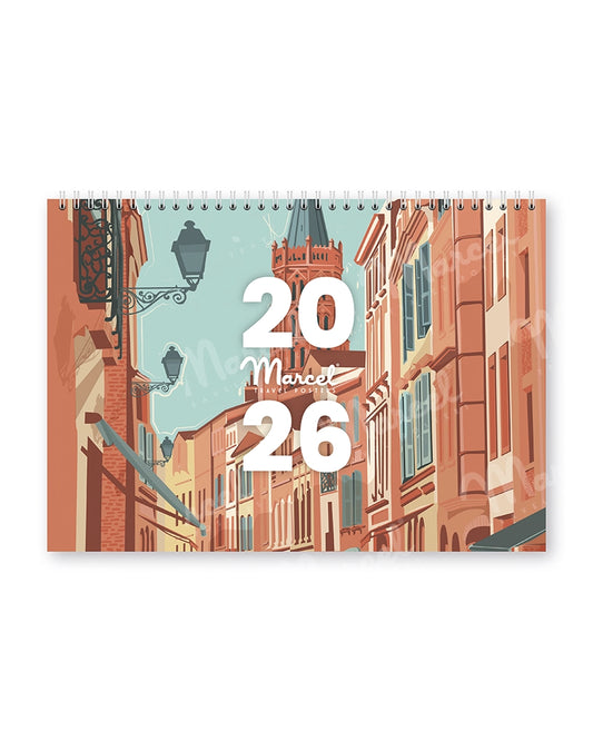2025 Calendar "TOULOUSE and OCCITANIE"