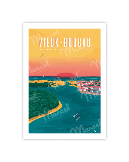 Postcard VIEUX BOUCAU "Port d'Albret"