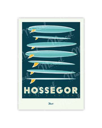 HOSSEGOR "Surfboards" Postcard
