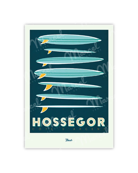 HOSSEGOR "Surfboards" Postcard