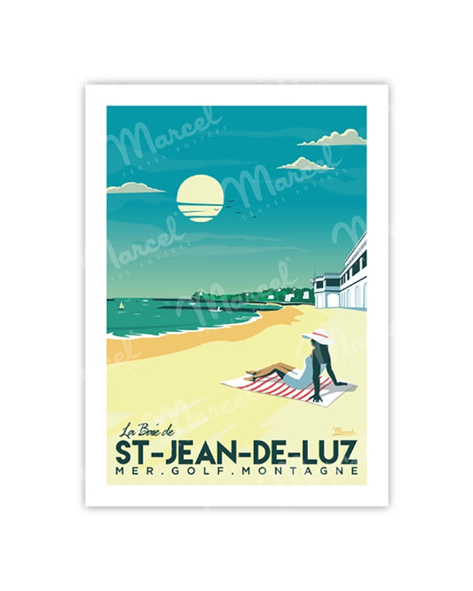 Postcard SAINT-JEAN-DE-LUZ "The Bay"