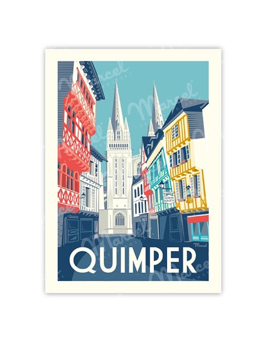 QUIMPER Postcard "Rue Kéréon"