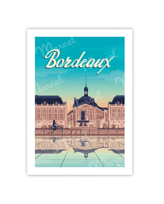 Postcard BORDEAUX "Place de la Bourse"