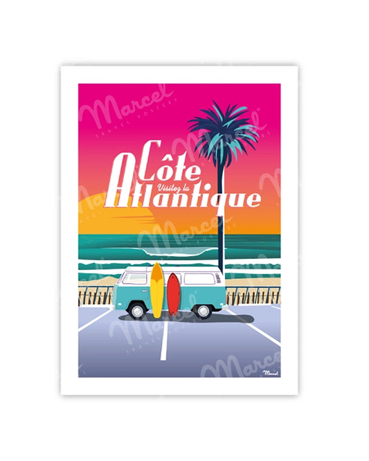Postcard ATLANTIC COAST "Van Sunset"