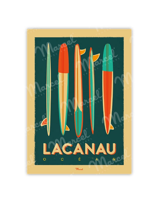 LACANAU "Surfboards" Postcard