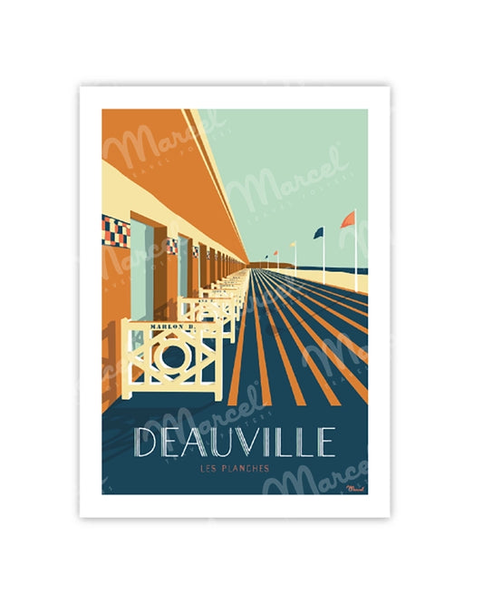 DEAUVILLE Postcard "The Boardwalks"