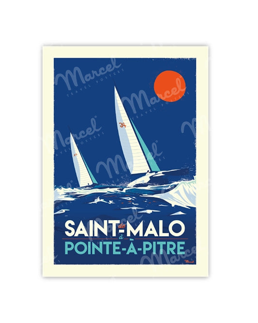 Postcard SAINT-MALO "Pointe-à-Pitre"
