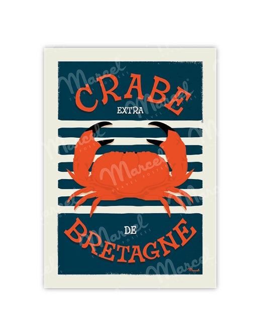 Postcard "Crab of BRITTANY"