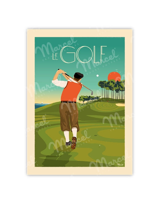 Postcard "The Golf"