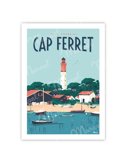 CAP FERRET "The Lighthouse" Postcard