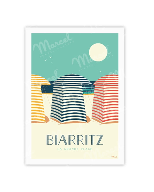 BIARRITZ Postcard "The Tents"
