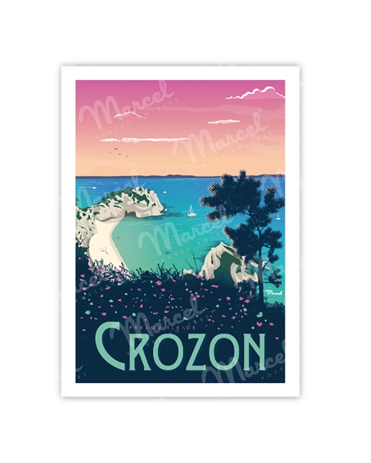 Postcard CROZON "VIRGIN ISLAND Beach"