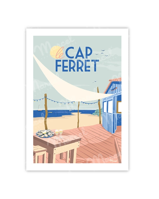CAP FERRET "Oyster Shack" Postcard