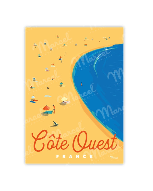WEST COAST "Beach" Postcard