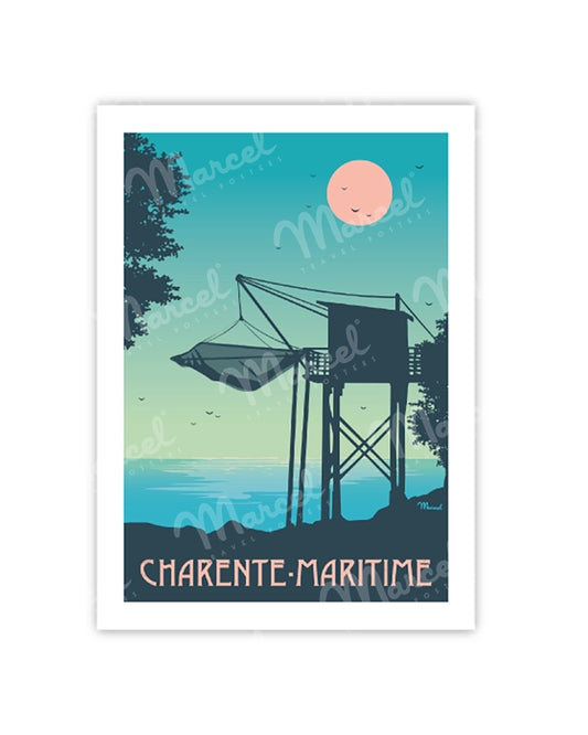 Postcard CHARENTE-MARITIME "Le Carrelet"