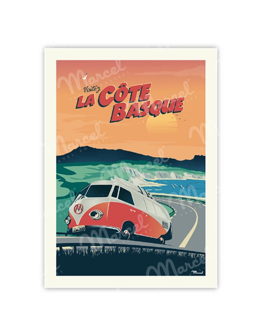 Postcard BASQUE COAST "La Corniche"