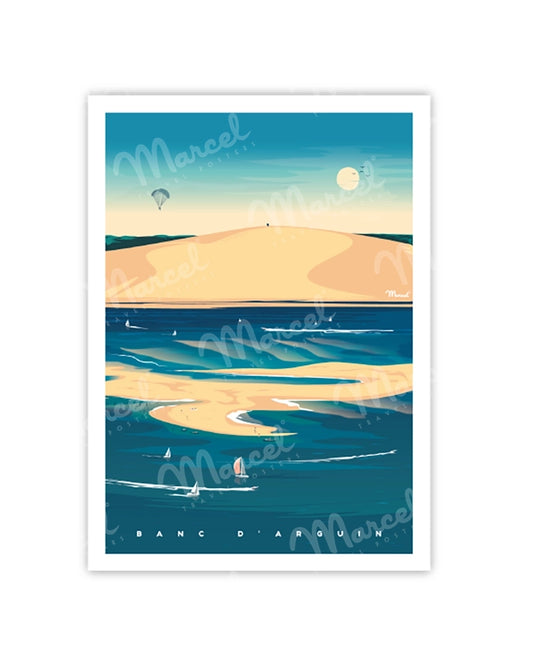 Postcard ARCACHON BASIN "Banc d'Arguin"