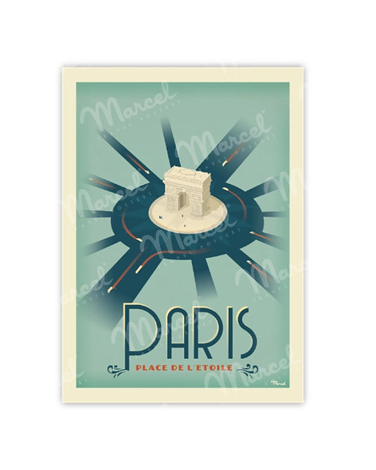 Postcard PARIS "Place de l'Étoile"