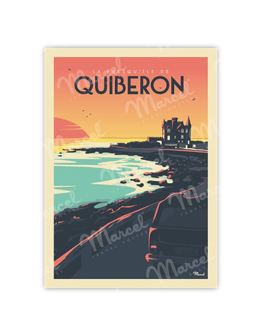 Postcard QUIBERON "Turpault Castle"
