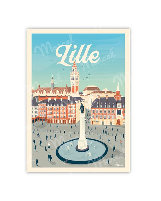 LILLE Postcard "The Grand Place"