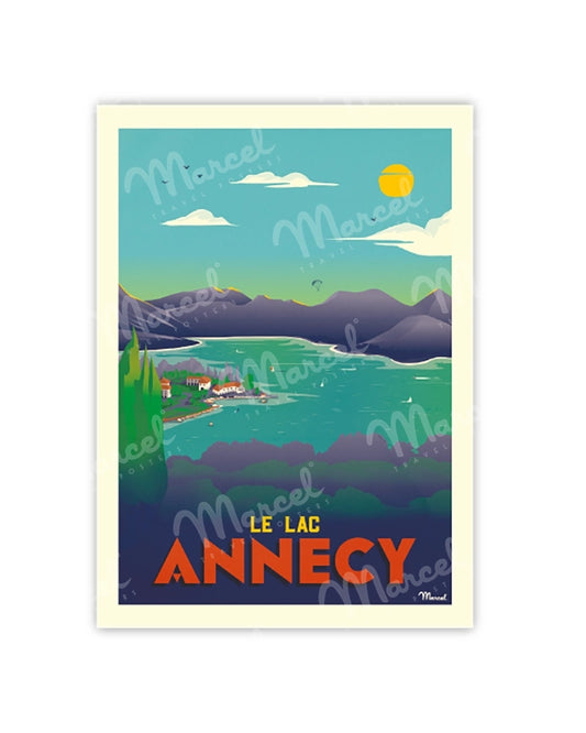 Postcard ANNECY "The Lake"