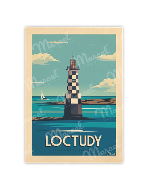LOCTUDY Postcard "Perdrix Lighthouse"