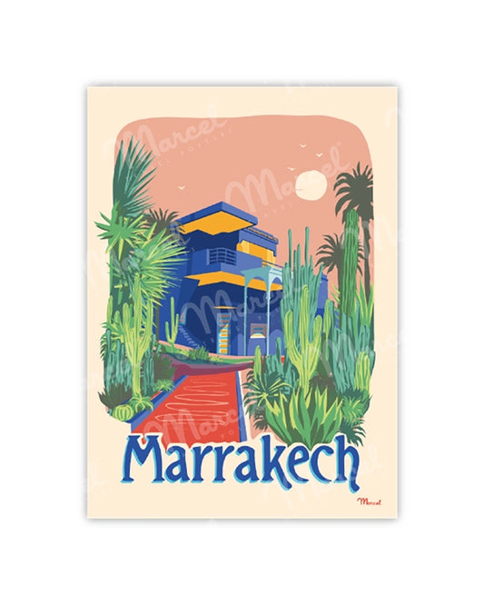 MARRAKECH Postcard "The Majorelle Garden"