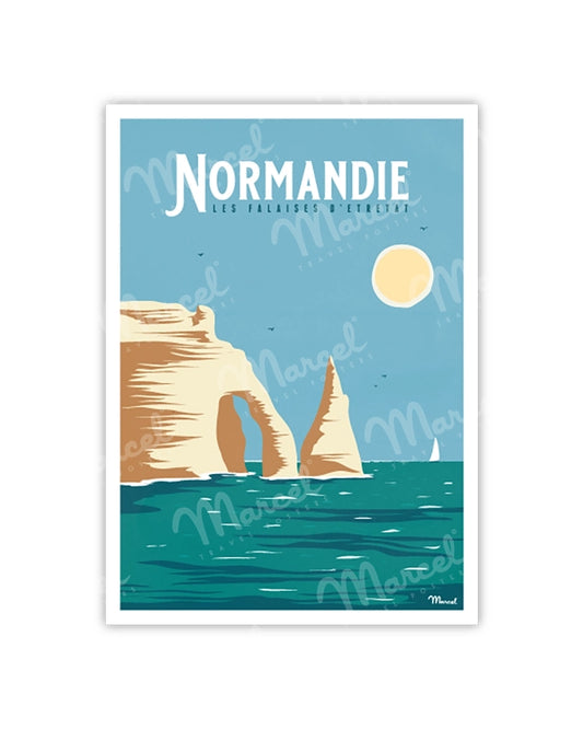 Postcard NORMANDY "Cliffs of Etretat"