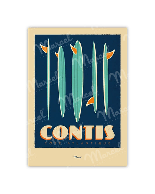 CONTIS Postcard “Surfboards”
