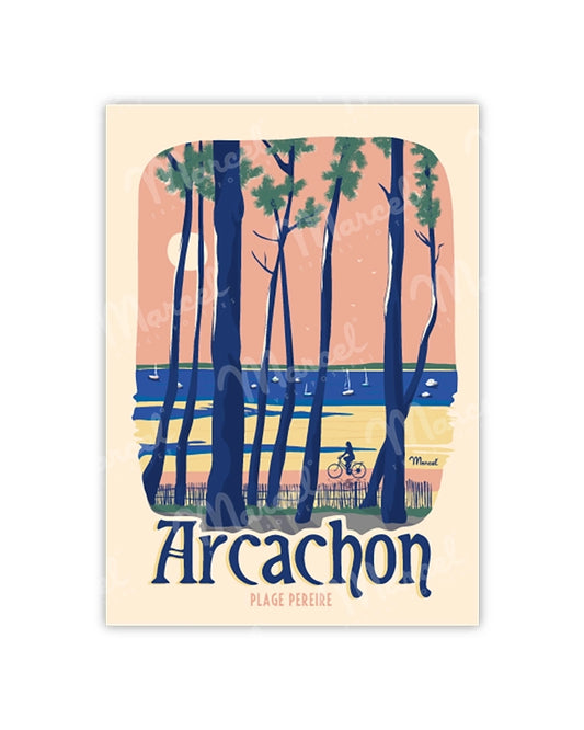 Postcard ARCACHON "Pereire Beach"