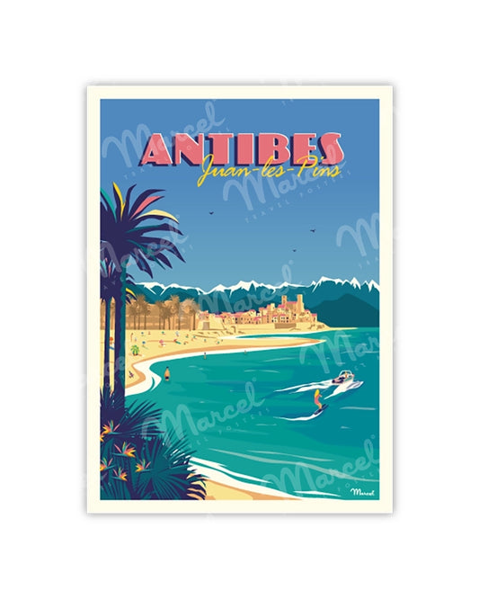 Postcard ANTIBES "Juan-les-Pins"