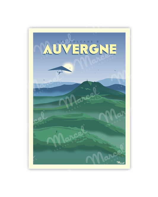 AUVERGNE "THE VOLCANOES" Postcard