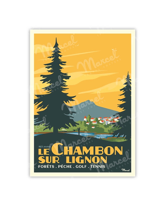 Postcard LE CHAMBON SUR LIGNON