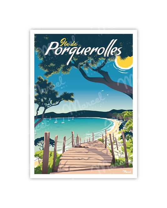 Postcard PORQUEROLLES "Notre Dame Beach"