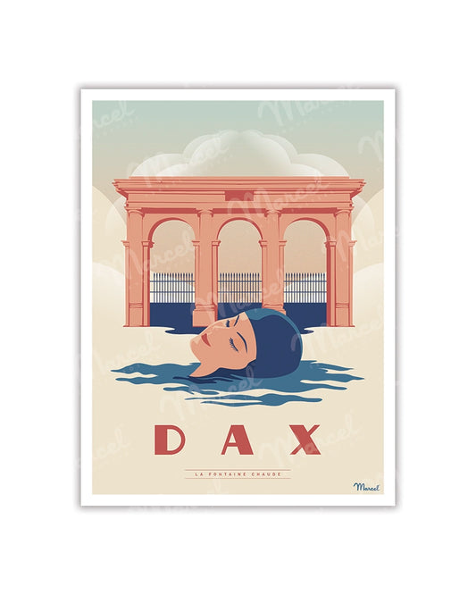 Postcard DAX "The Hot Fountain"
