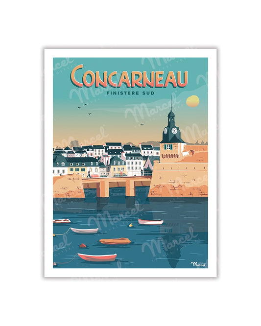 CONCARNEAU Postcard "South Finistère"