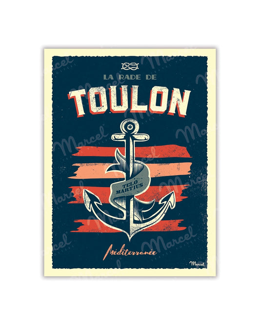 Postcard TOULON ''Marine Anchor''