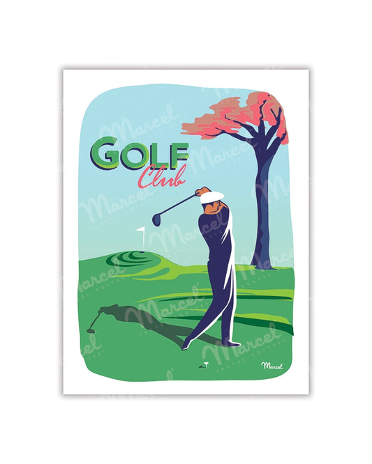 Postcard "The Golf Club"