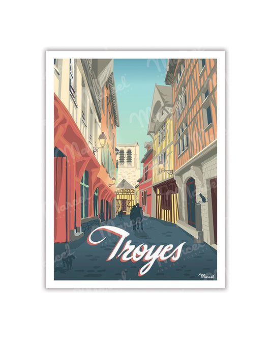 Postcard TROYES "Cat Alley"