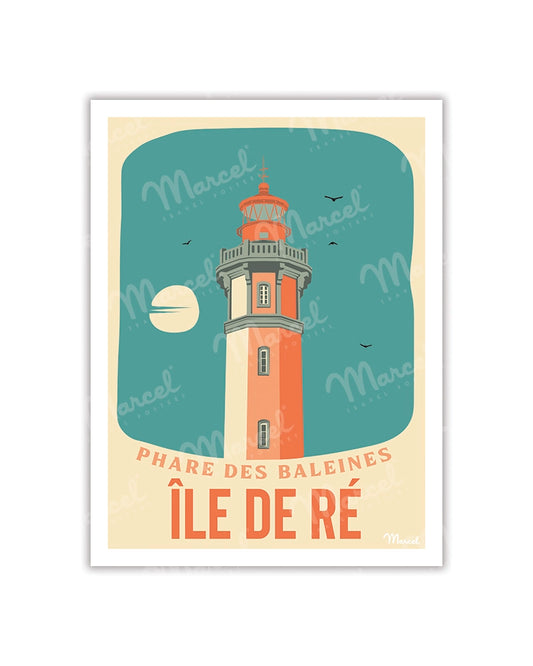 Carte Postale ÎLE DE RÉ ''Phare des Baleines''