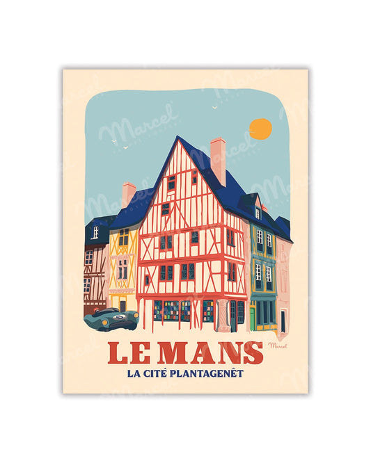 Postcard LE MANS "Plantagenet City"