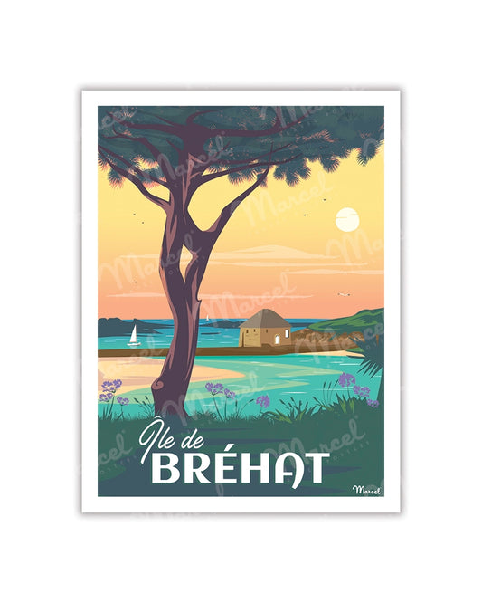 Postcard BRÉHAT ISLAND