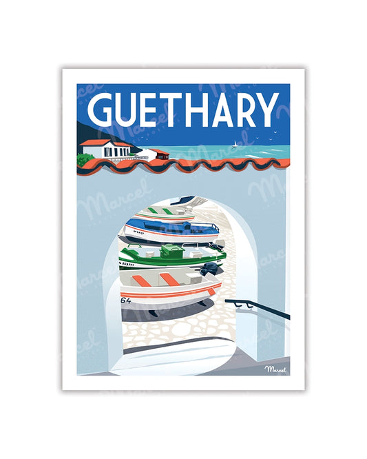 GUETHARY Postcard ''The Port''