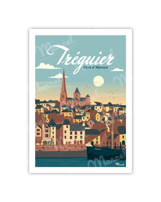 Postcard TRÉGUIER ''Gorse Coast''