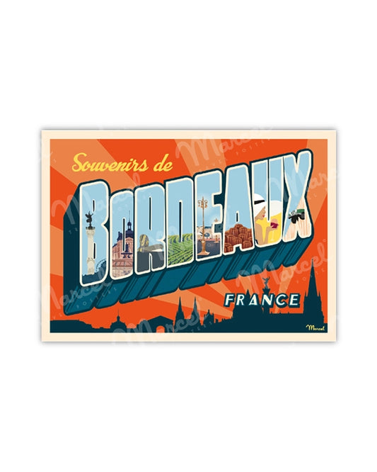 Postcard BORDEAUX "Greetings from"