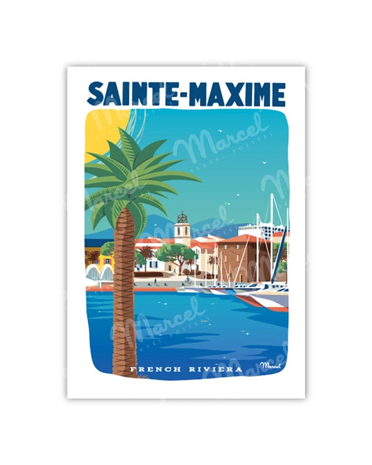 Postcard SAINTE-MAXIME "French Riviera"