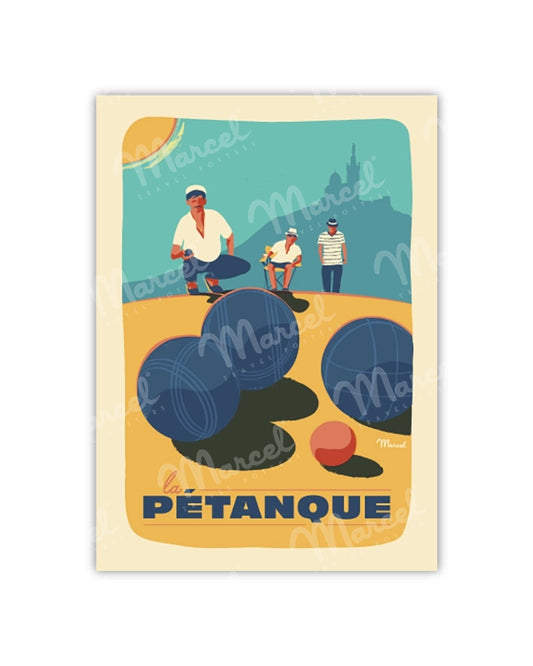 Postcard "Petanque"